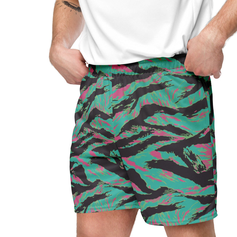 Tiger Stripe Miami CAMO Unisex Mesh Shorts