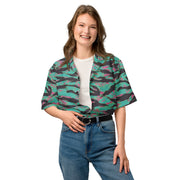 Tiger Stripe Miami CAMO Unisex Short-Sleeve Button Shirt - Button-Up