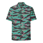 Tiger Stripe Miami CAMO Unisex Short-Sleeve Button Shirt - Button-Up