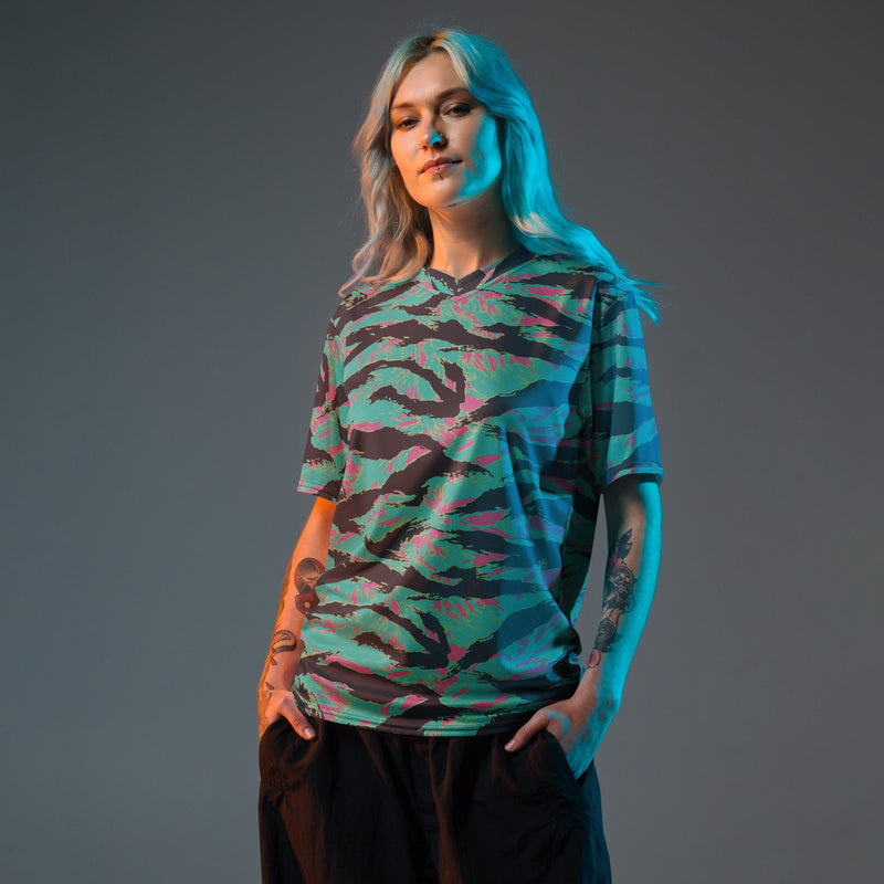 Tiger Stripe Miami CAMO Unisex Sports Jersey