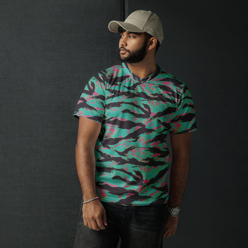 Tiger Stripe Miami CAMO Unisex Sports Jersey