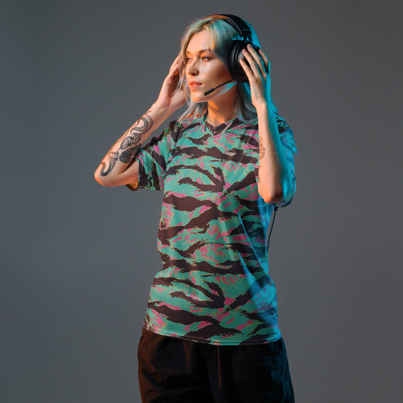 Tiger Stripe Miami CAMO Unisex Sports Jersey