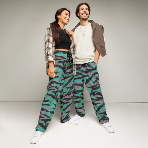 Tiger Stripe Miami CAMO Unisex Wide-Leg Joggers - 2XS