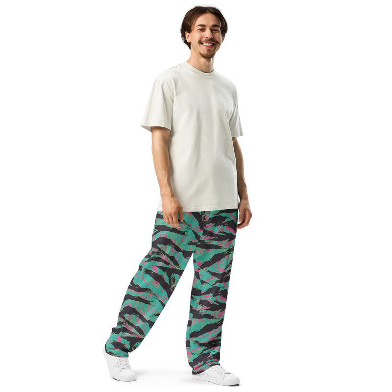 Tiger Stripe Miami CAMO Unisex Wide-Leg Joggers