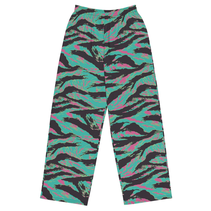 Tiger Stripe Miami CAMO Unisex Wide-Leg Leisure Pants - 2XS - Pant