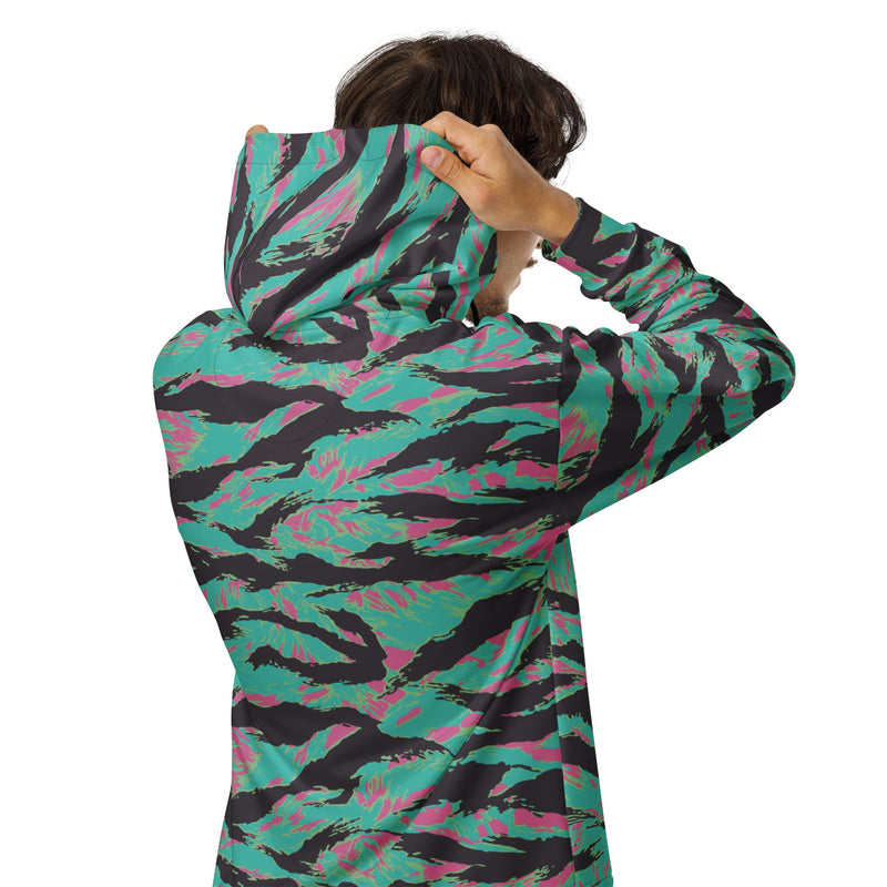 Tiger Stripe Miami CAMO Unisex Zip Hoodie