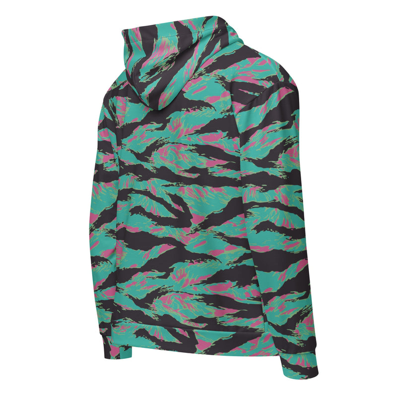 Tiger Stripe Miami CAMO Unisex Zip Hoodie