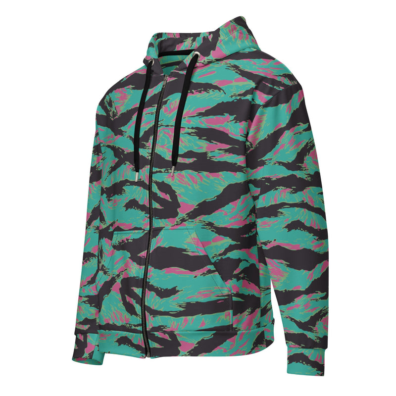 Tiger Stripe Miami CAMO Unisex Zip Hoodie