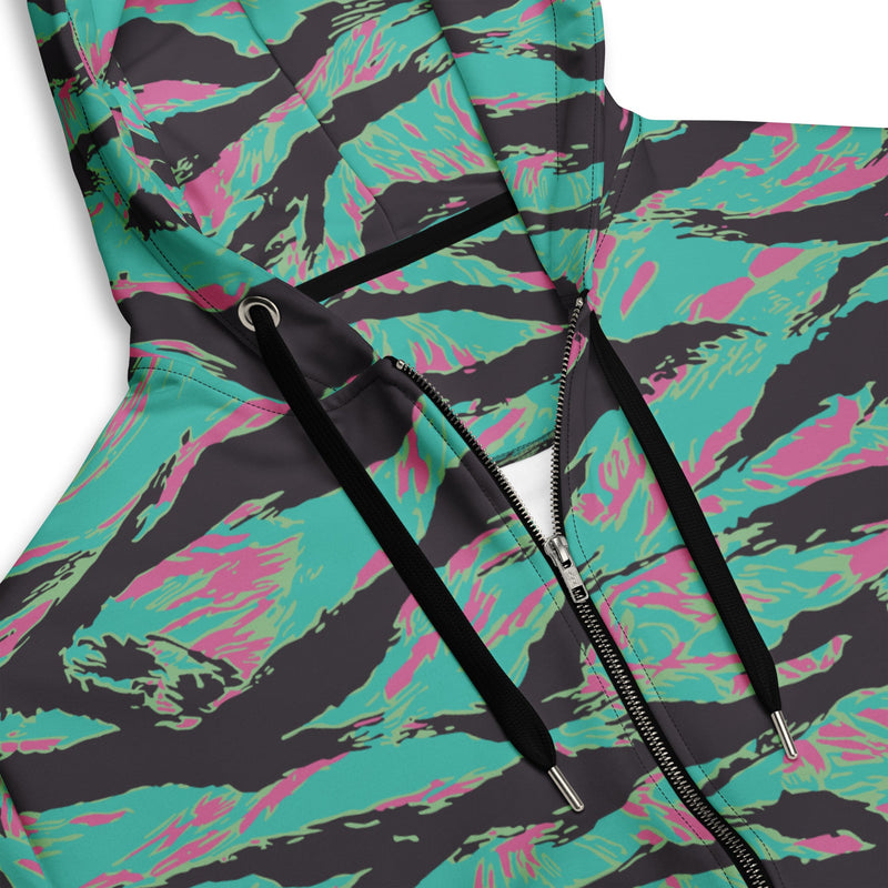 Tiger Stripe Miami CAMO Unisex Zip Hoodie