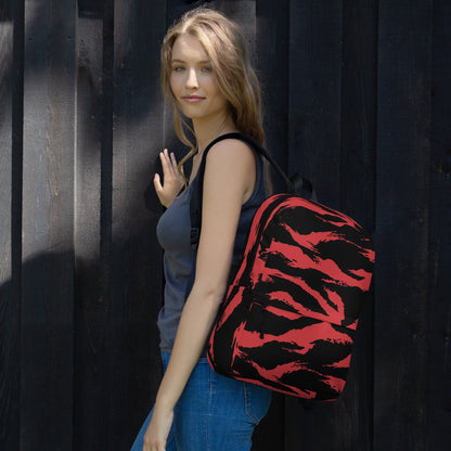 Modern Warfare Tiger Stripe Red and Black CAMO Backpack - Backpacks