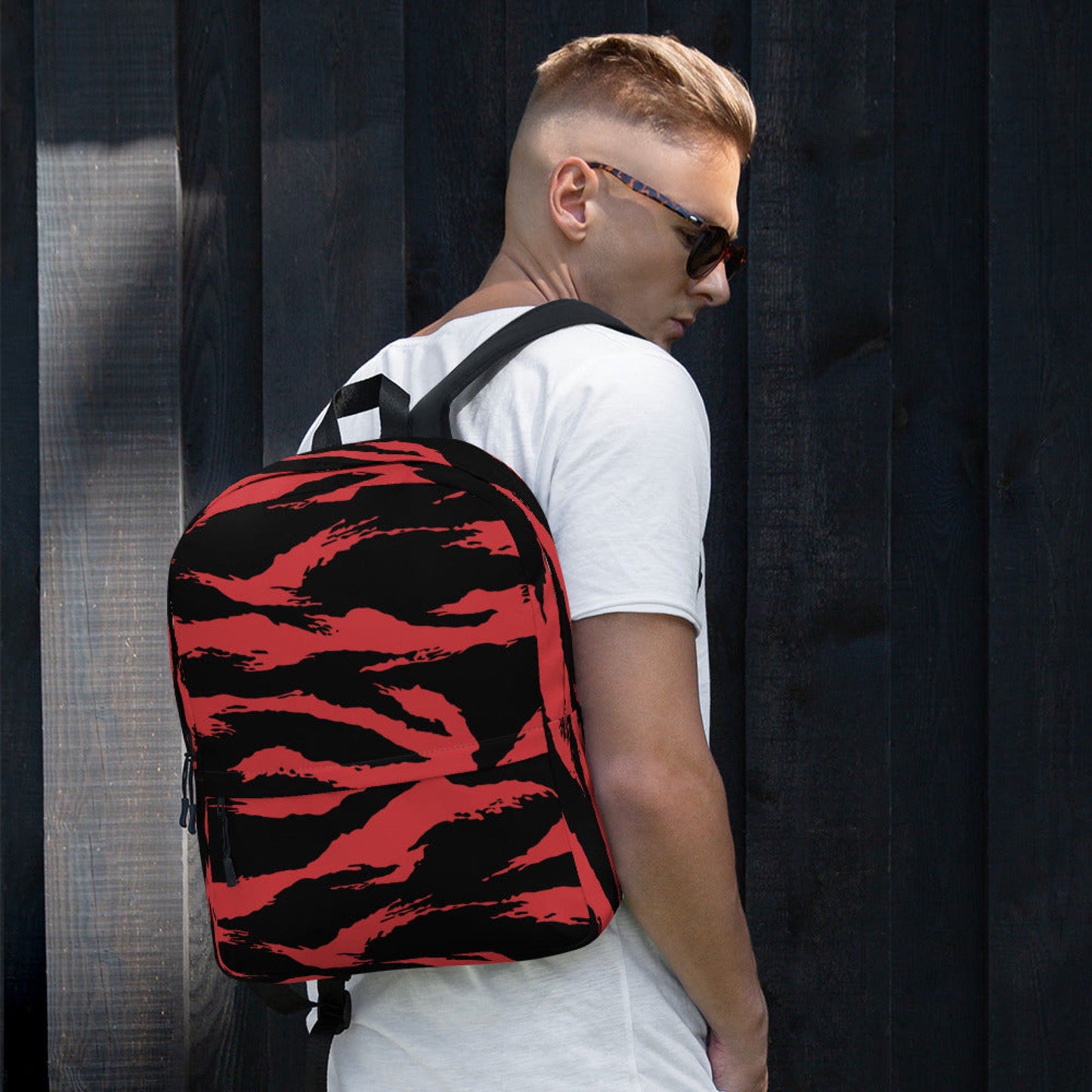 Modern Warfare Tiger Stripe Red and Black CAMO Backpack - Backpacks