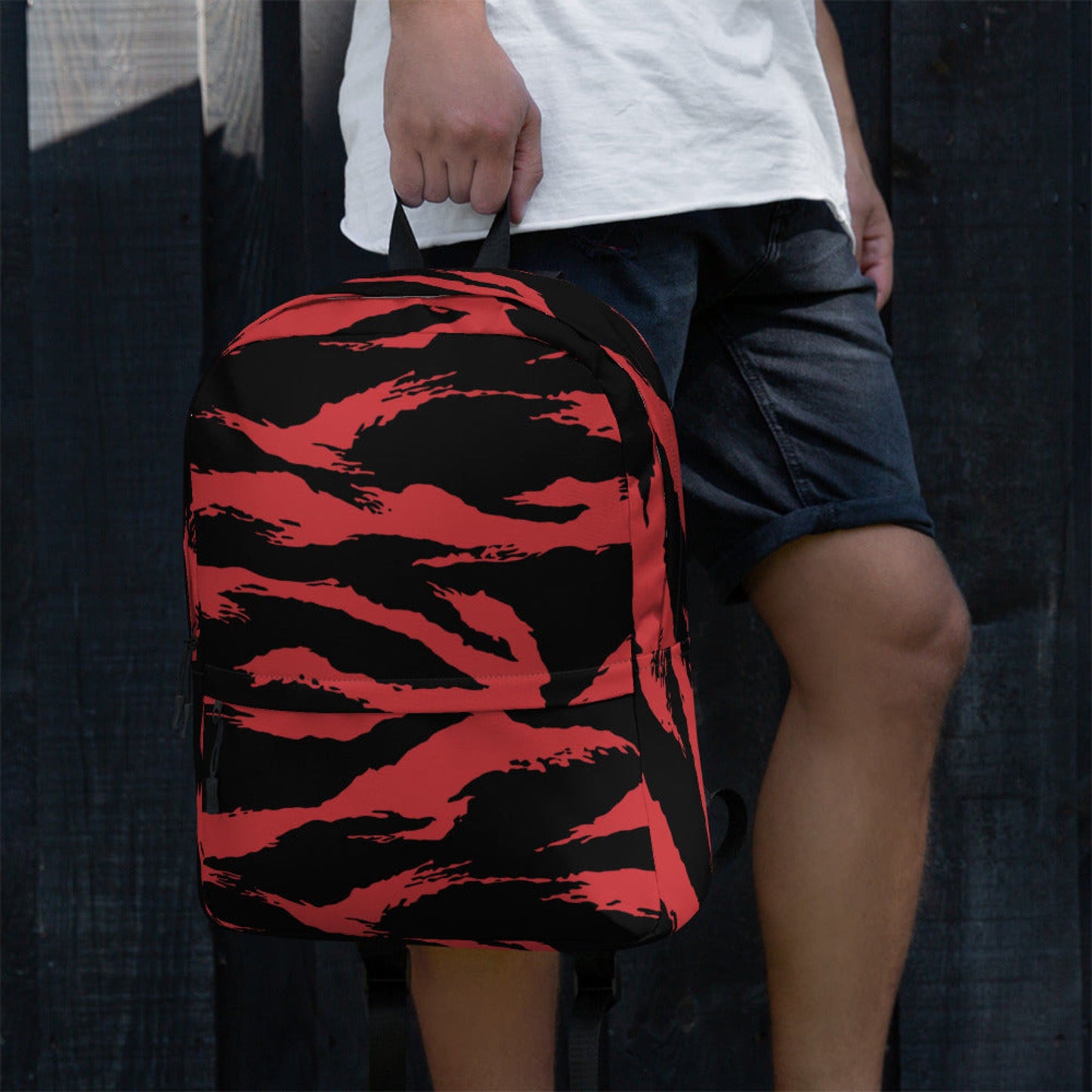 Modern Warfare Tiger Stripe Red and Black CAMO Backpack - Backpacks