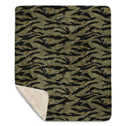 Tiger Stripe Special Forces Advisor Sparse CAMO Sherpa Blanket