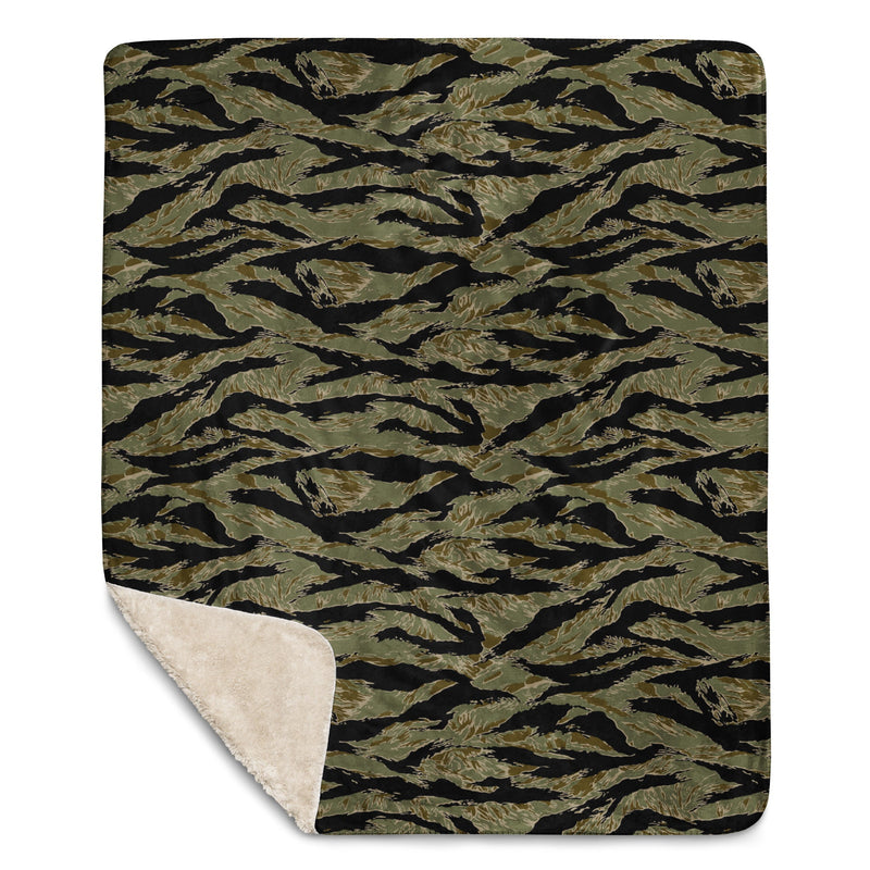 Tiger Stripe Special Forces Advisor Sparse CAMO Sherpa Blanket
