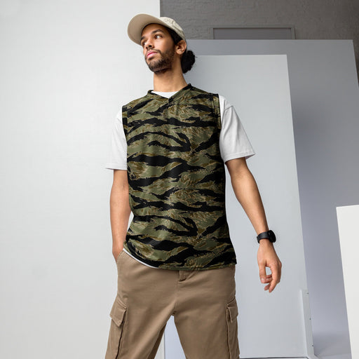 Tiger Stripe Special Forces Advisor Sparse CAMO Unisex Basketball Jersey - 2XS