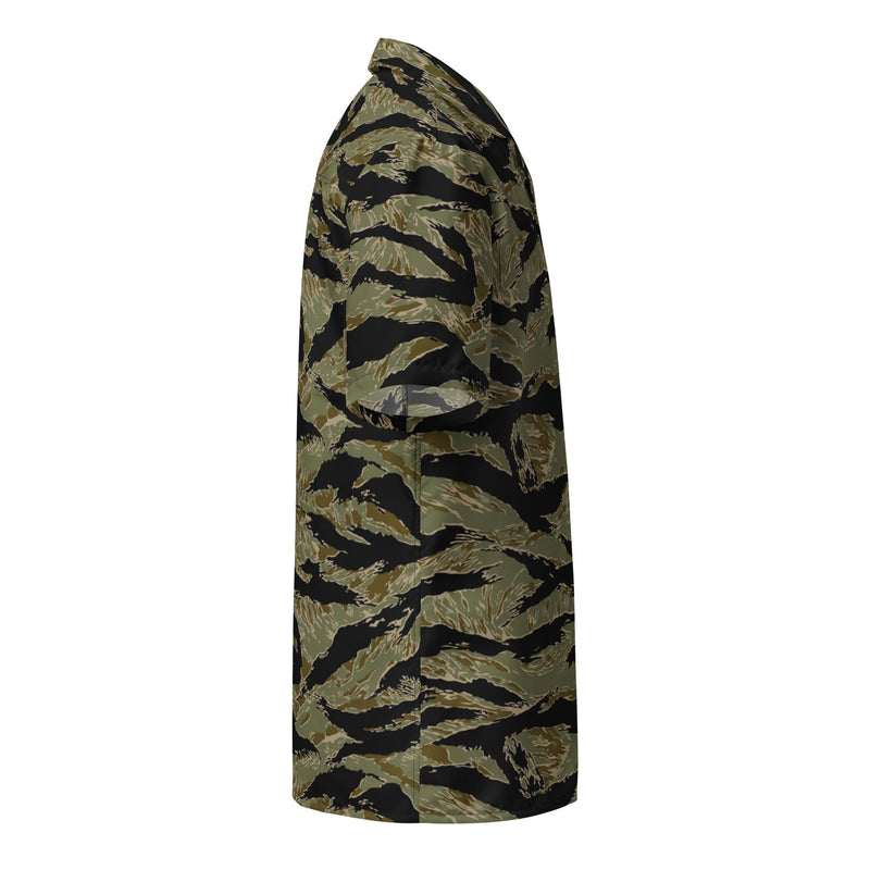 Tiger Stripe Special Forces Advisor Sparse CAMO Unisex Short-Sleeve Button Shirt - Button-Up