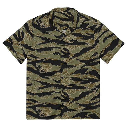 Tiger Stripe Special Forces Advisor Sparse CAMO Unisex Short-Sleeve Button Shirt - Button-Up