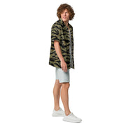 Tiger Stripe Special Forces Advisor Sparse CAMO Unisex Short-Sleeve Button Shirt - Button-Up