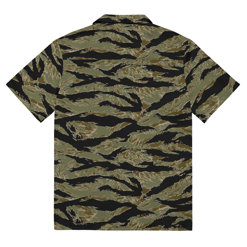 Tiger Stripe Special Forces Advisor Sparse CAMO Unisex Short-Sleeve Button Shirt - Button-Up