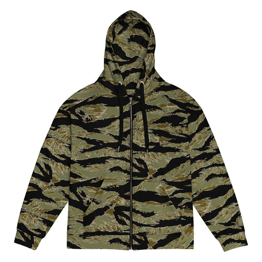 Tiger Stripe Special Forces Advisor Sparse CAMO Unisex Zip Hoodie - 2XS