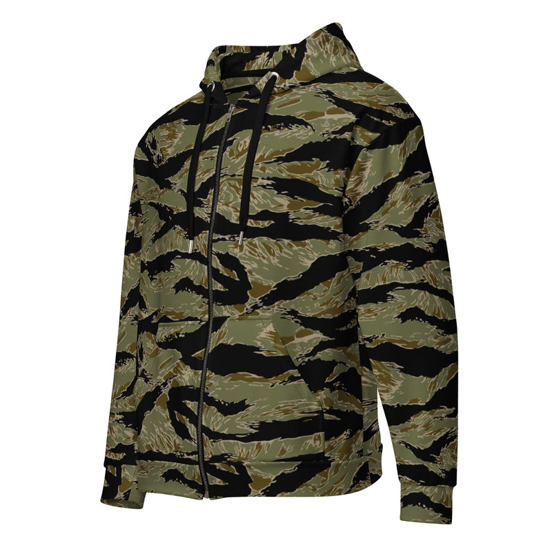Tiger Stripe Special Forces Advisor Sparse CAMO Unisex Zip Hoodie