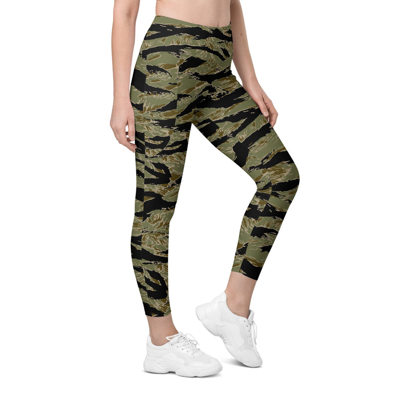 Tiger Stripe Special Forces Advisor Sparse CAMO Womens Leggings with Pockets - 2XS - Women