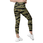 Tiger Stripe Special Forces Advisor Sparse CAMO Womens Leggings with Pockets - Women