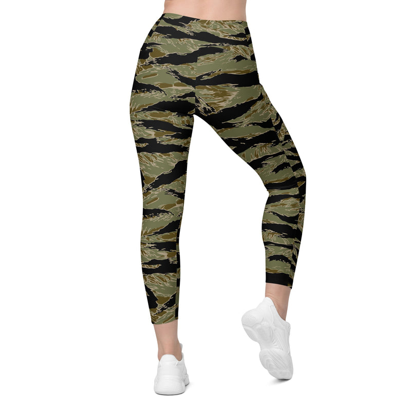 Tiger Stripe Special Forces Advisor Sparse CAMO Womens Leggings with Pockets - Women