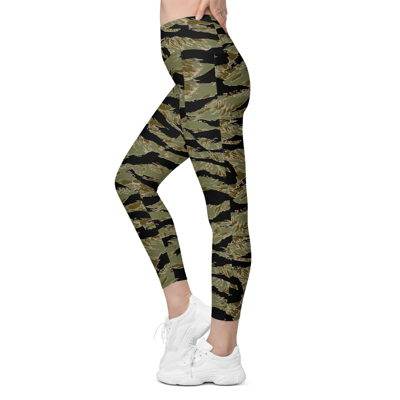 Tiger Stripe Special Forces Advisor Sparse CAMO Womens Leggings with Pockets - Women