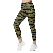 Tiger Stripe Special Forces Advisor Sparse CAMO Womens Leggings with Pockets - Women
