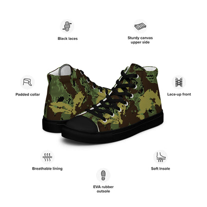 Tiger Stripe Special Purpose Canopy CAMO Mens high top canvas shoes - High Top Canvas Shoes