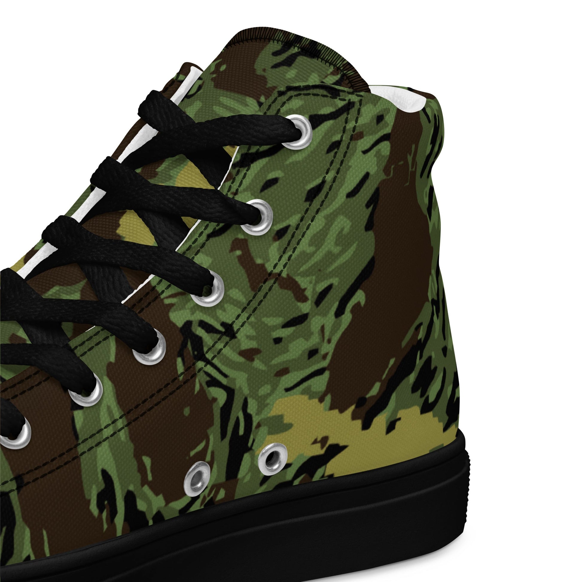 Tiger Stripe Special Purpose Canopy CAMO Mens high top canvas shoes - High Top Canvas Shoes