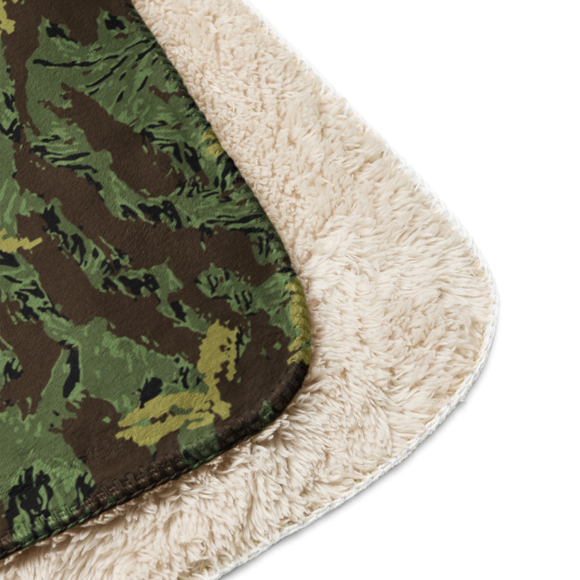 Tiger Stripe Special Purpose Canopy CAMO Sherpa blanket - Blankets