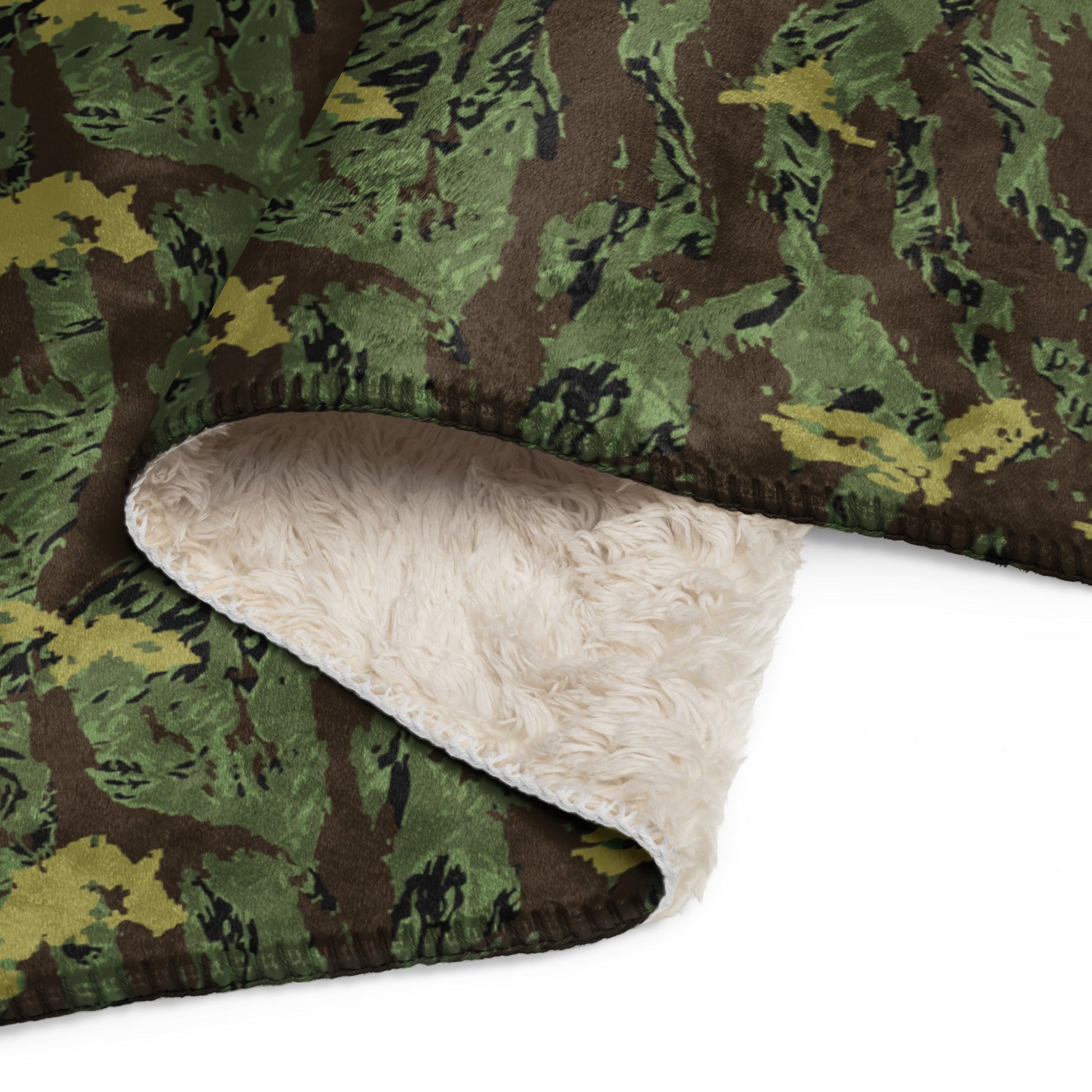 Tiger Stripe Special Purpose Canopy CAMO Sherpa blanket - Blankets