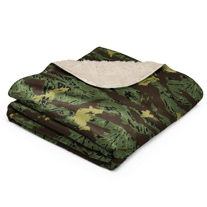 Tiger Stripe Special Purpose Canopy CAMO Sherpa blanket - Blankets