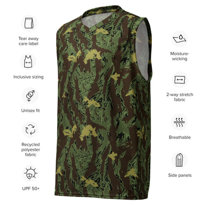 Tiger Stripe Special Purpose Canopy CAMO unisex basketball jersey - Basketball Jerseys