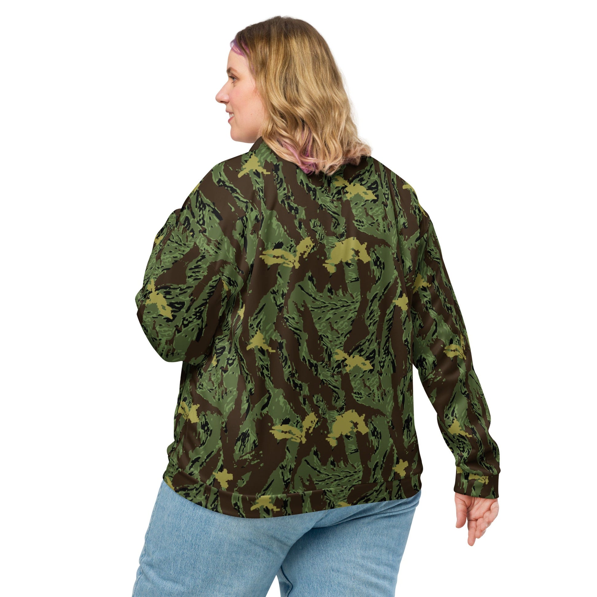Tiger Stripe Special Purpose Canopy CAMO Unisex Bomber Jacket - Jackets