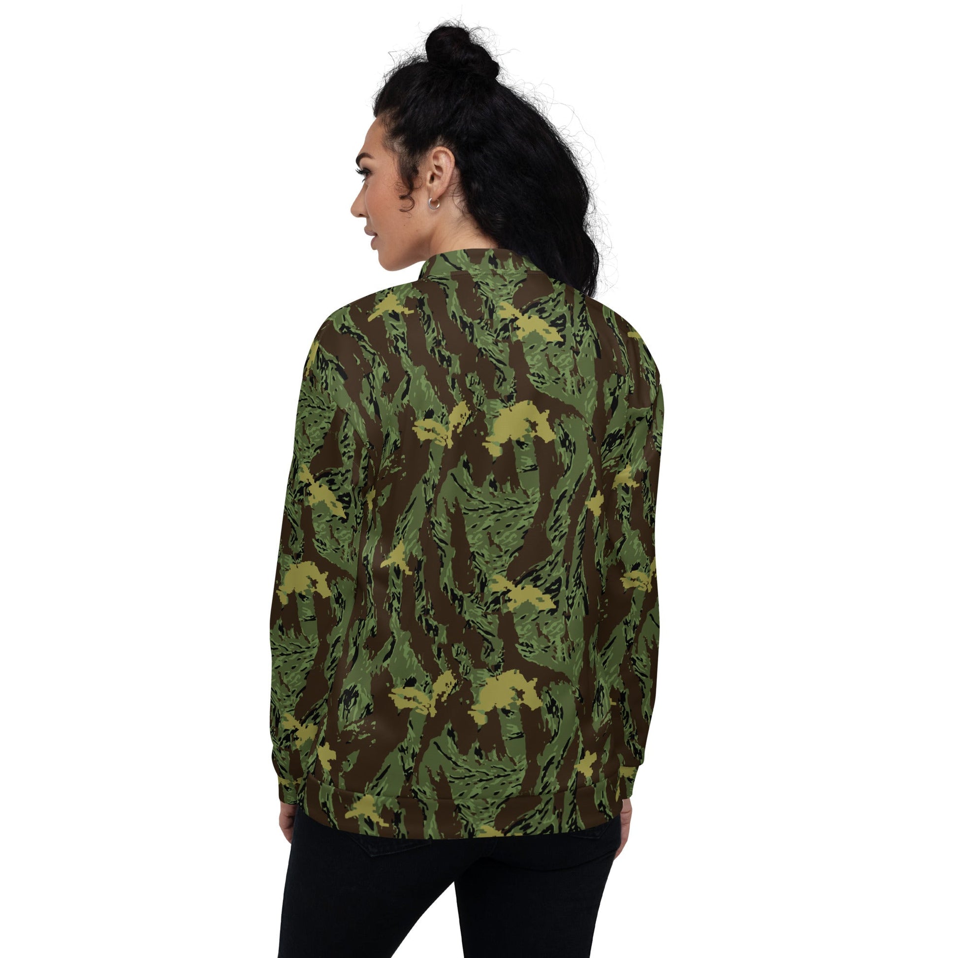 Tiger Stripe Special Purpose Canopy CAMO Unisex Bomber Jacket - Jackets