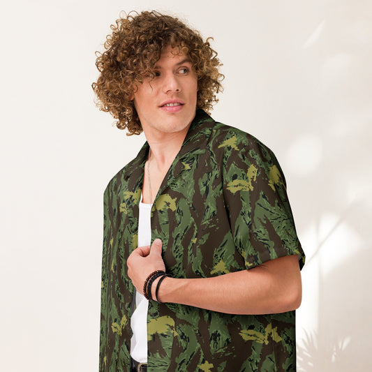 Tiger Stripe Special Purpose Canopy CAMO Unisex button shirt - Button Shirts