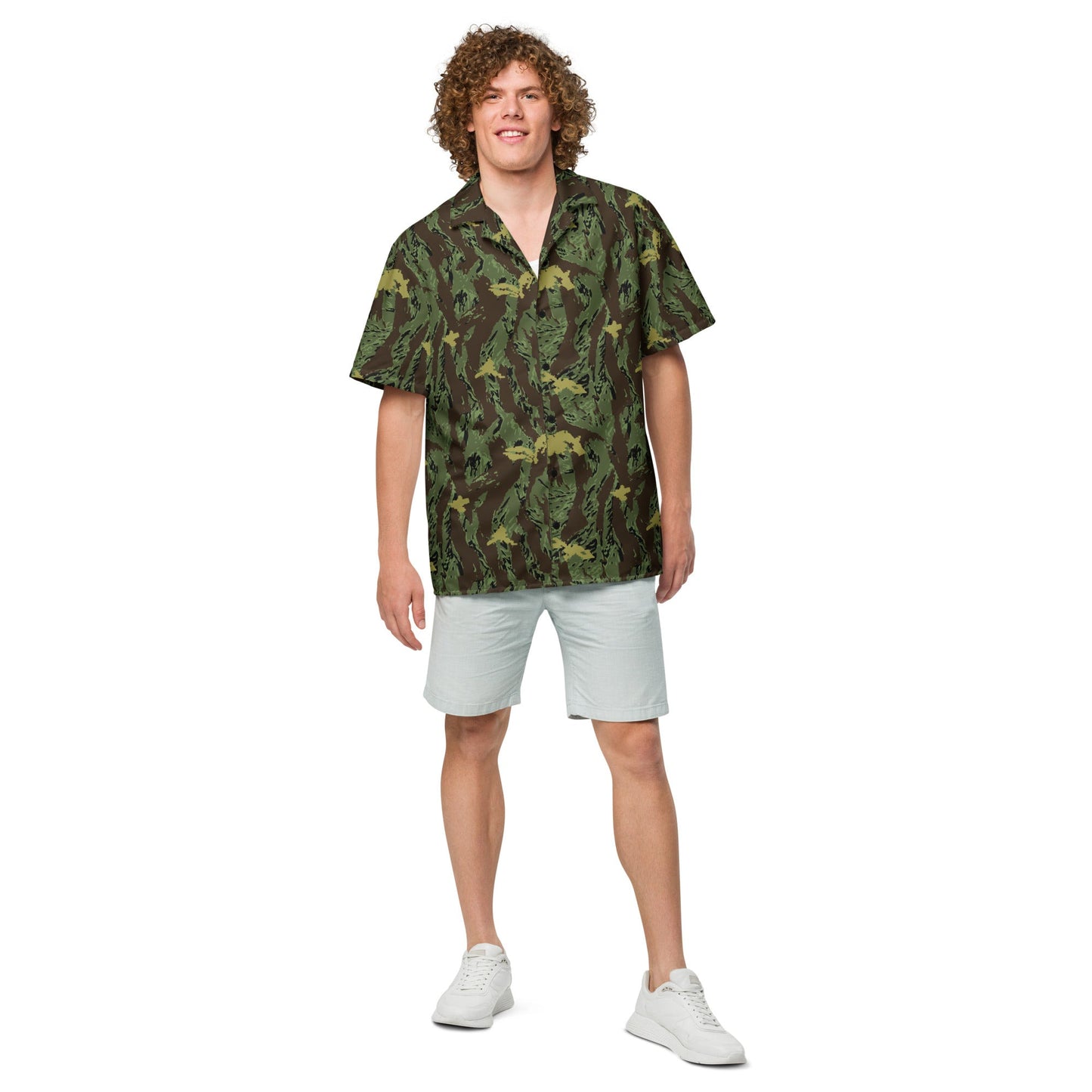Tiger Stripe Special Purpose Canopy CAMO Unisex button shirt - Button Shirts