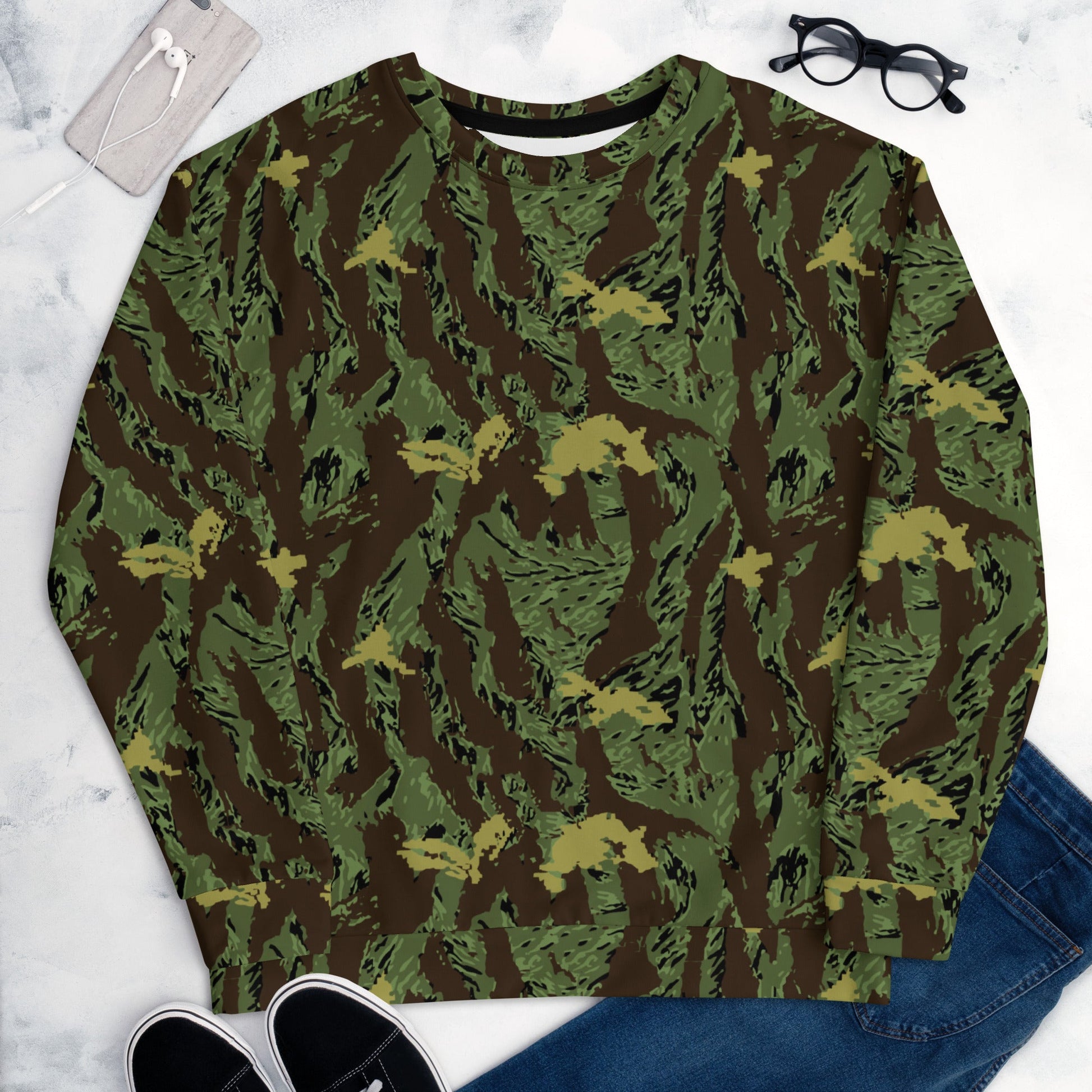 Tiger Stripe Special Purpose Canopy CAMO Unisex Sweatshirt - Sweatshirts