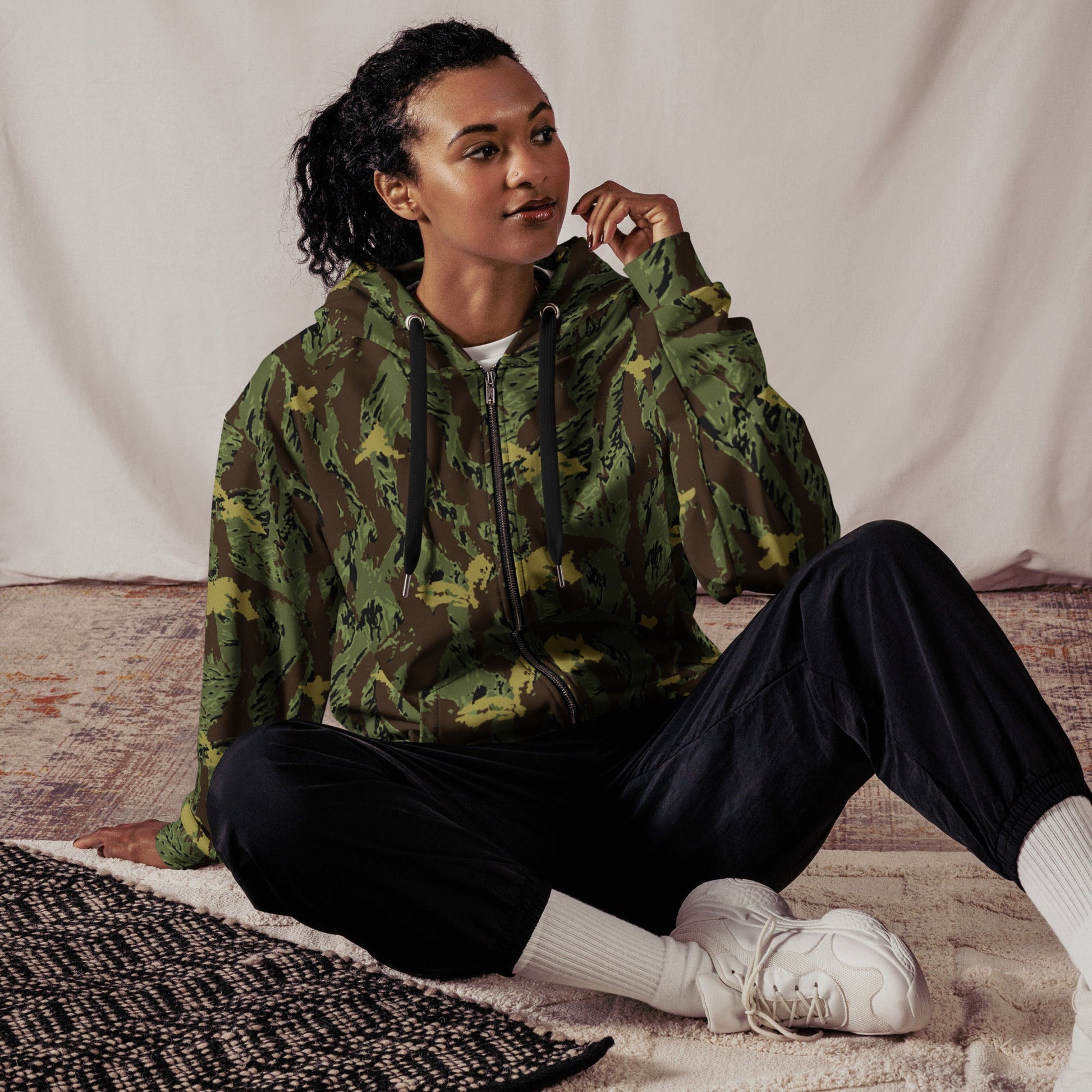 Tiger Stripe Special Purpose Canopy CAMO Unisex zip hoodie - Zip Hoodies