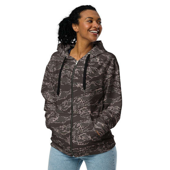 Tiger Stripe Urban CAMO Unisex zip hoodie - Zip Hoodies