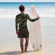 Tiger Stripe Vanguard Jungle CAMO Mens Long-Sleeve Rash Guard - LS