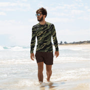 Tiger Stripe Vanguard Jungle CAMO Mens Long-Sleeve Rash Guard - XS - LS