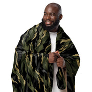 Tiger Stripe Vanguard Jungle CAMO Sherpa Blanket