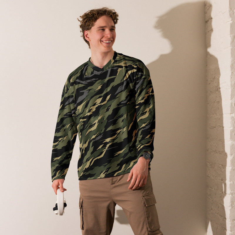 Tiger Stripe Vanguard Jungle CAMO Unisex Hockey Fan Jersey