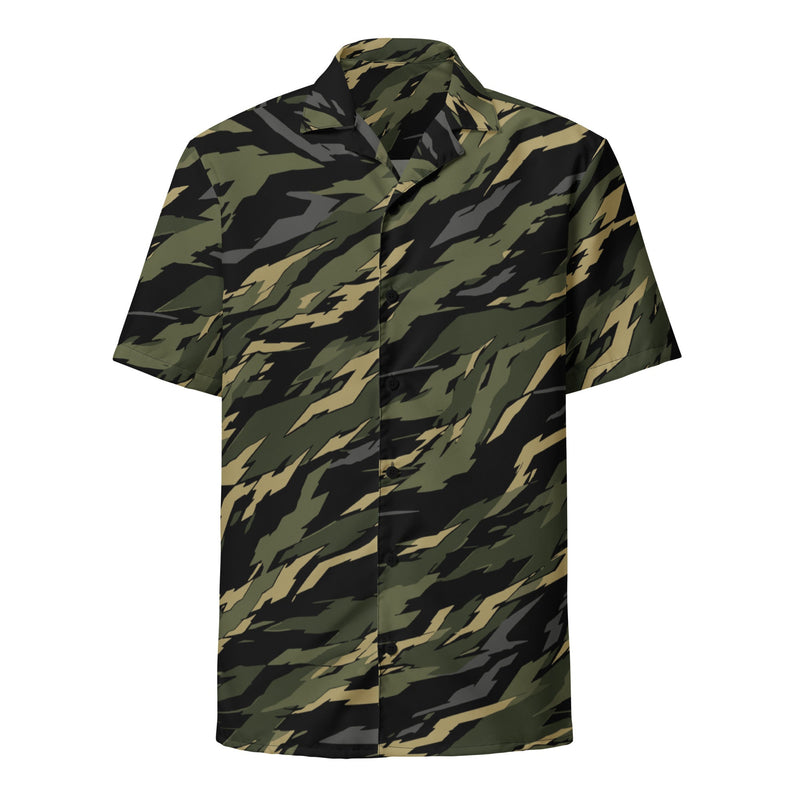 Tiger Stripe Vanguard Jungle CAMO Unisex Short-Sleeve Button Shirt - Button-Up