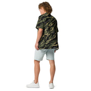 Tiger Stripe Vanguard Jungle CAMO Unisex Short-Sleeve Button Shirt - Button-Up