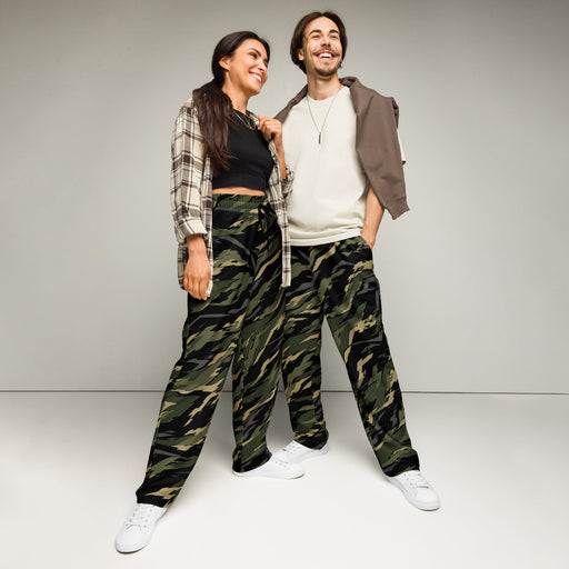 Tiger Stripe Vanguard Jungle CAMO Unisex Wide-Leg Joggers - 2XS